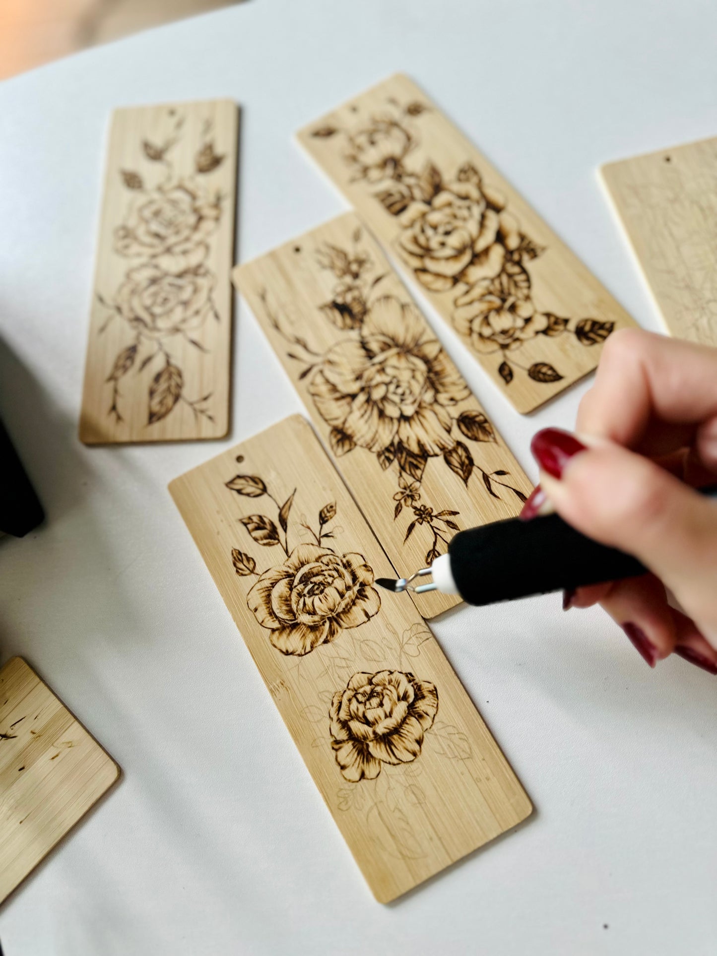 Handmade Wooden Bookmark – Pyrography Art