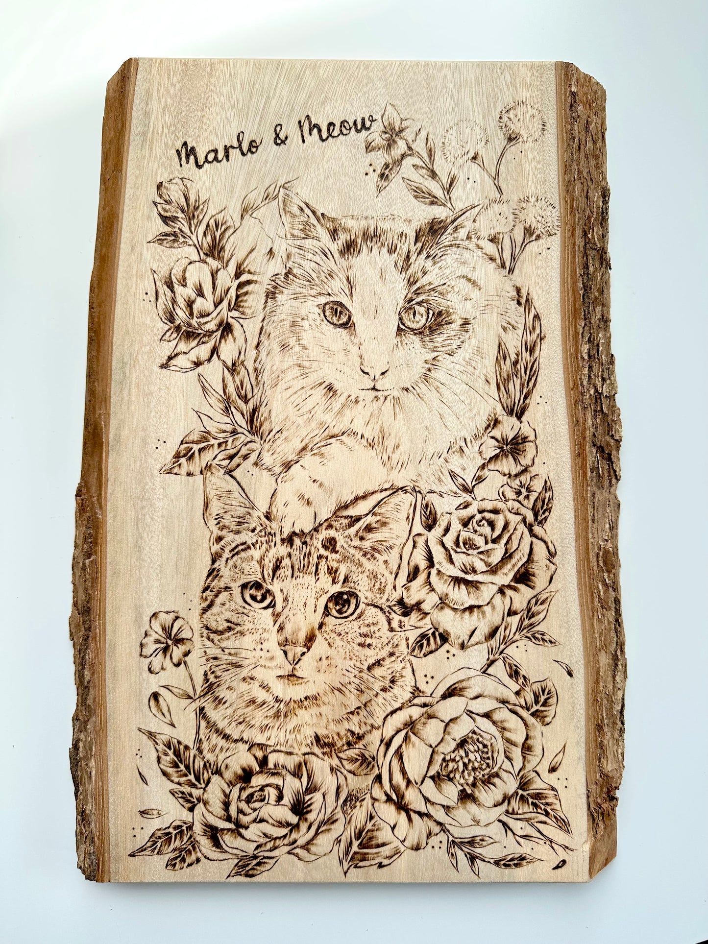Customized Pet Portrait Pyrograpghy Artwork