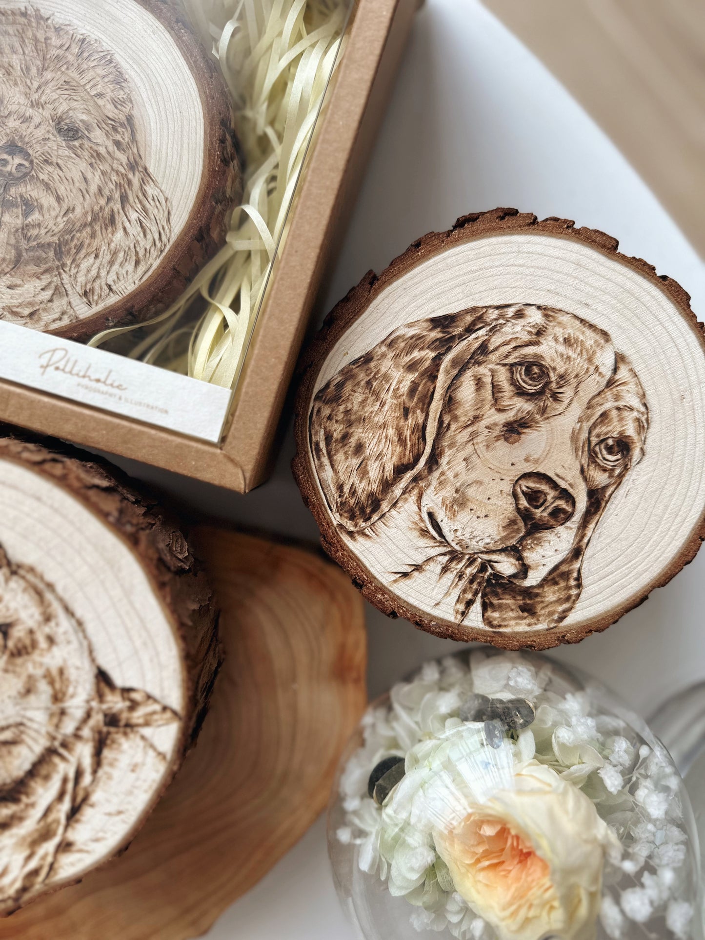 Customized Pet Portrait Pyrograpghy Artwork