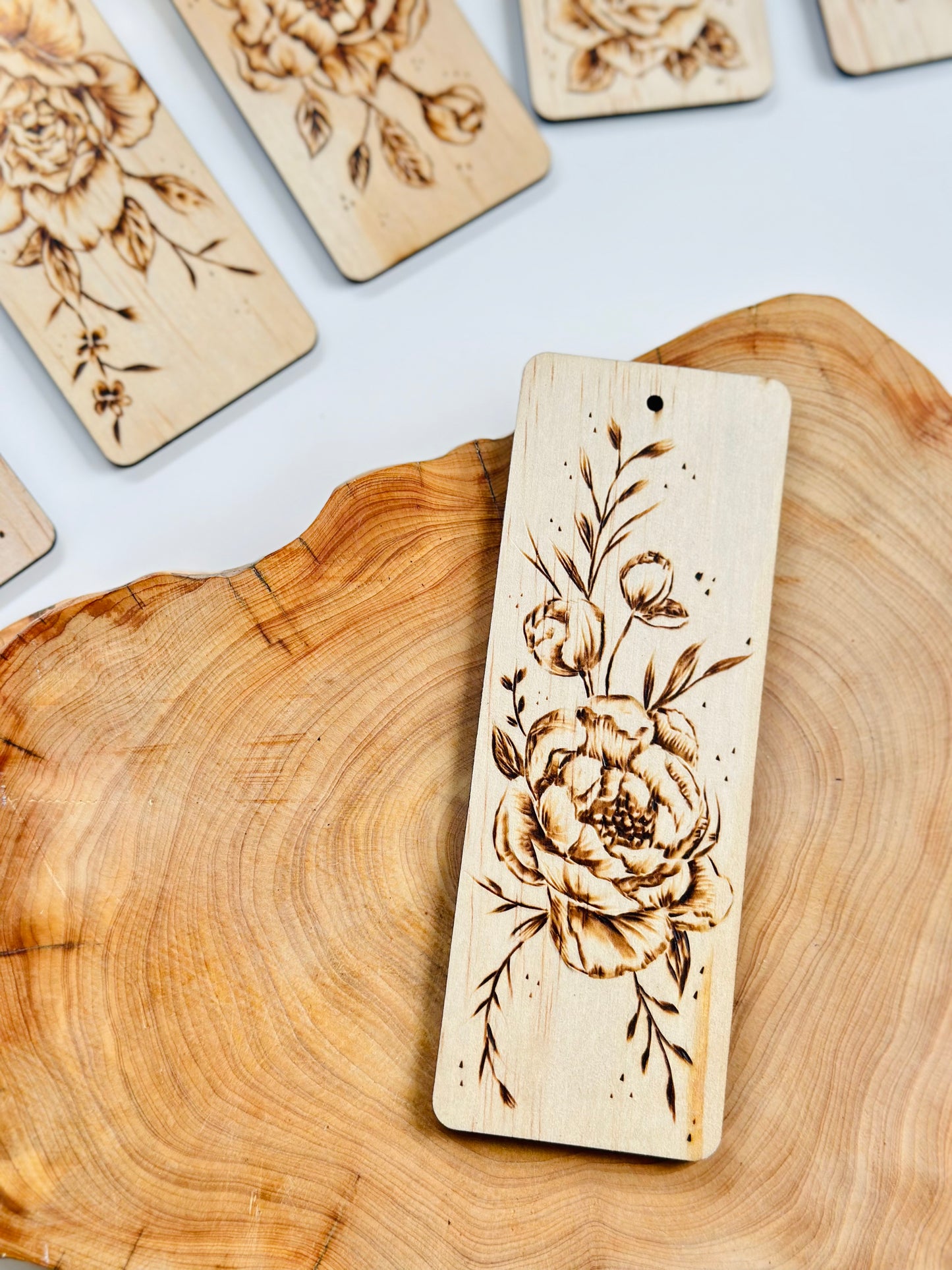 Handmade Wooden Bookmark –  Pyrography Art