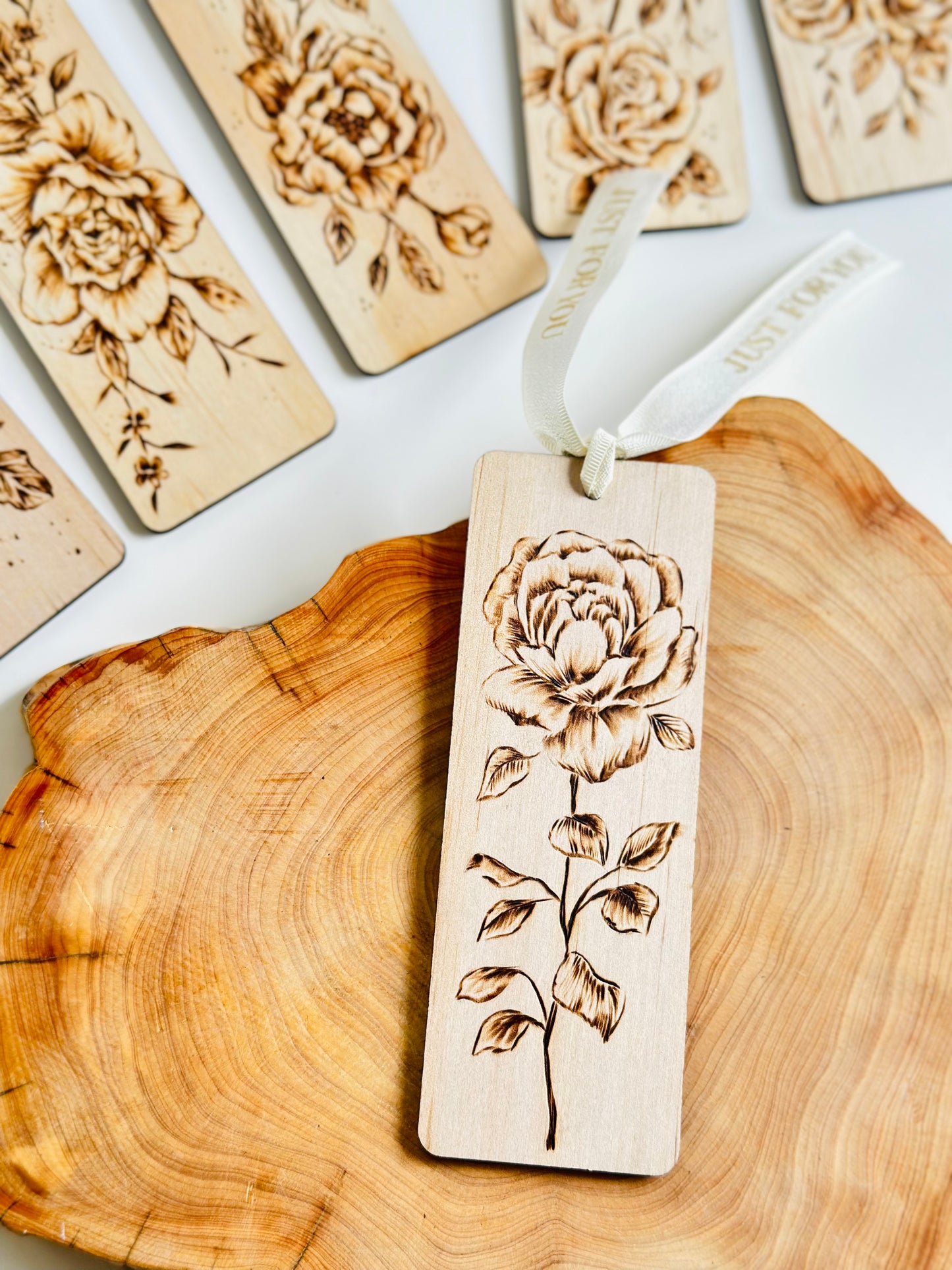 Handmade Wooden Bookmark –  Pyrography Art