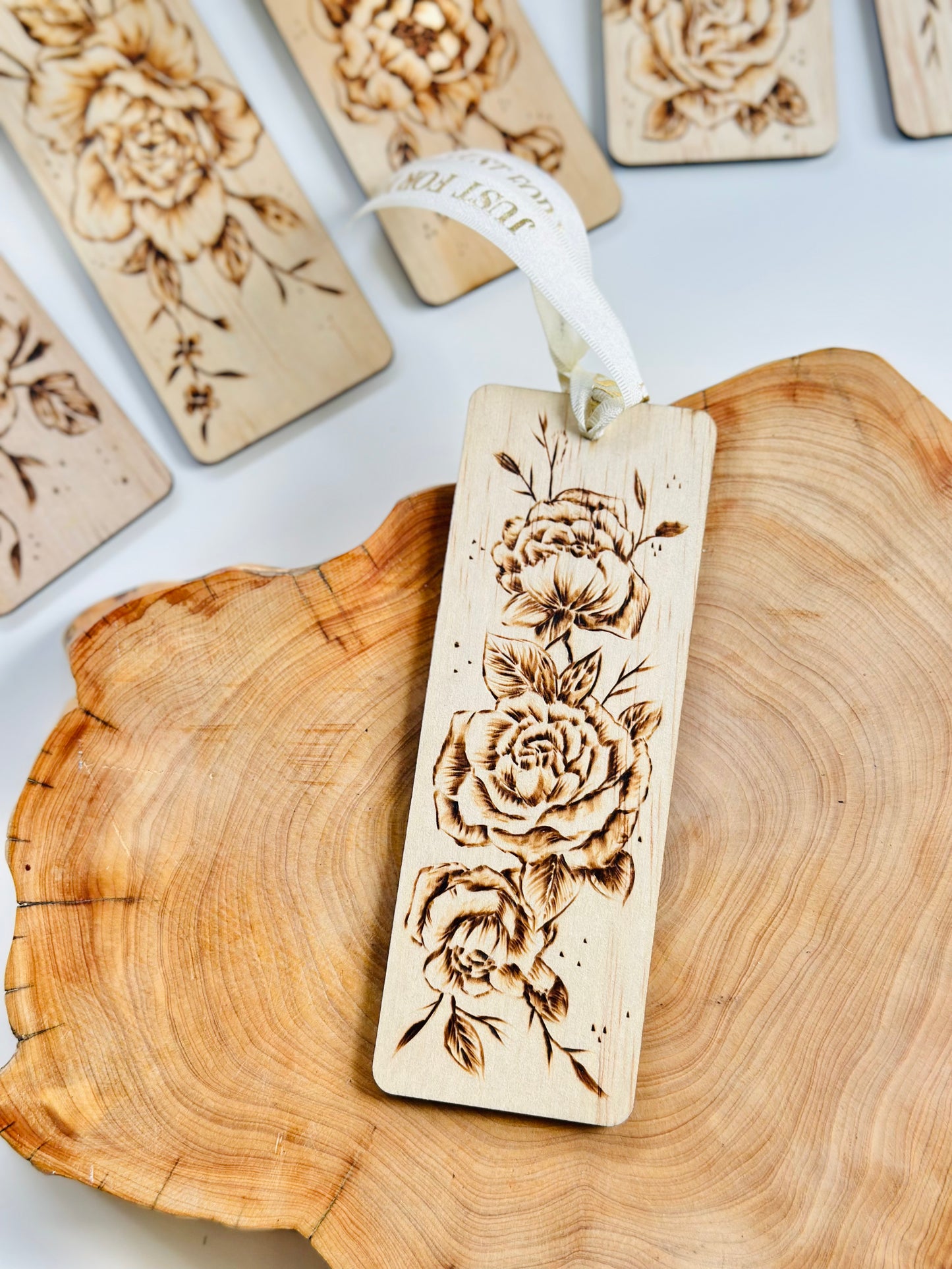 Handmade Wooden Bookmark –  Pyrography Art