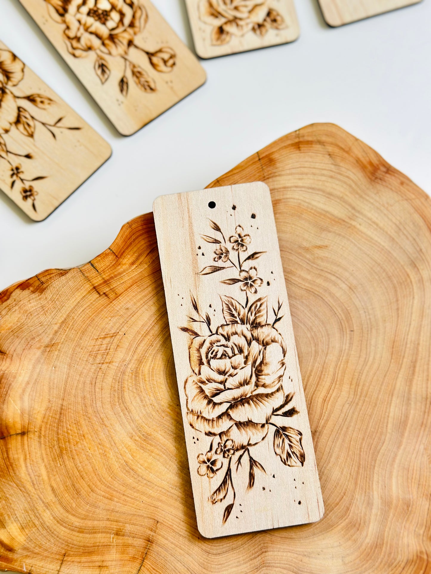 Handmade Wooden Bookmark –  Pyrography Art