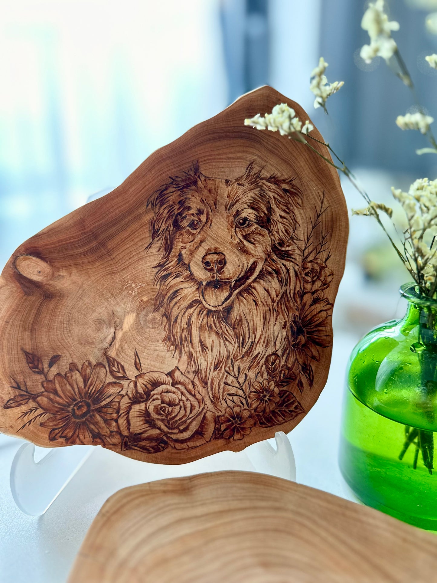 Customized Pet Portrait Pyrograpghy Artwork