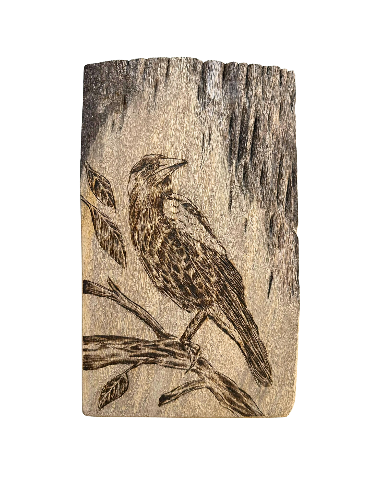 Stillness in the Rain - Pyrography Fine Art